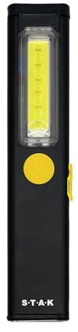 Stak Stealth - Torcia LED Portatile – Ricaricabile USB, Corpo in Alluminio, Luce Ampia 120° – Ideale per Officina, Campeggio, Emergenze e Riparazioni