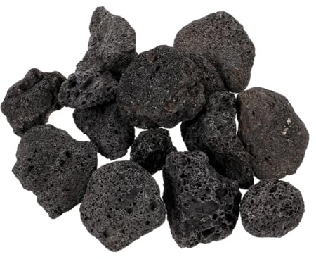 Amosfun Rocas Volcánicas Naturales para Acuario y Vegetación Estructura Porosa, Bolsa Grande de Piedras para Ornamentación y Base en Jarrones Decorativos
