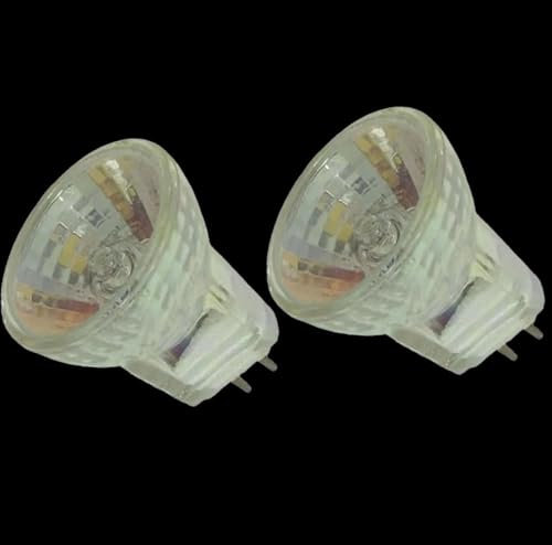UGEFKMQ 2PC MR8 Halogenlampe 6V 20W MR8 12V 5W Mini Halogen Strahler GU4 dekorative Niederspannungsbirne dimmbar Warmweiß 6V 35W