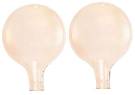 DOITOOL 2pcs Frosted Glass Ball Lamp Shade Replacement Lamp Cover for Pendant Light for Living Dining Decor