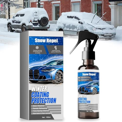2025 New Car Windshield Snow Melting Coating Spray, Deicer Spray for Car Windshield, De-Icers for Car Windshield Defroster, Window Snow Spray, Quickly Snow Melting (1)