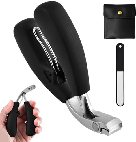 1 pezzi Tagliaunghie, Tagliaunghie resistente, tagliaunghie in acciaio inossidabile, Tagliaunghie con Contenitore, tagliaunghie professionale, Adatto per unghie spesse e unghie dei piedi Uomini Donne