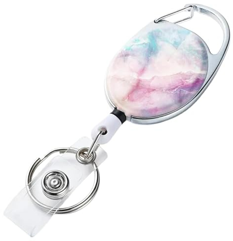 YiQinzcxg Versenkbare Abzeichenhalter Nylons Kabelschlüsselringe Qualität Renner Schlüsselanhänger Retractable Abzeichen Mit Gürtelclip