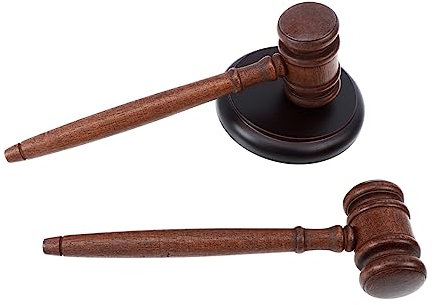 Vaguelly Practical Wooden Perfect for Framing Judge Auction Use Wooden Base Set