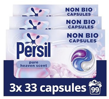Persil Molly Mae x Pure Heaven Scent Non Bio Washing Capsules our best delicate fragrance laundry capsules gentle next to sensitive skin 99 washes (3x 33)