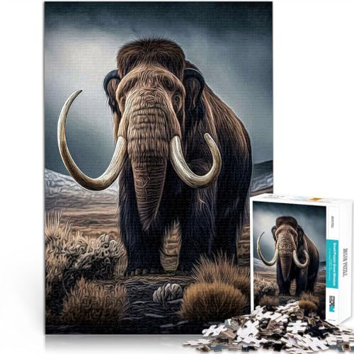 Quizspiel Mammut Puzzle für Erwachsene 1000 Teile 38x52cm mit vollständig ineinander greifenden, zufällig geformten Teilen für ab 14 Jahren