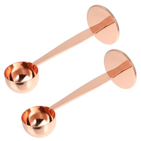 iplusmile 2 Stück Edelstahl Kaffee Scoop Und Espressostampfer Doppelseitiger Messlöffel Für Kaffeewerkzeug Komfortables Griffdesign Robustes Material Zum Messen Und Stampfen Von Kaffee