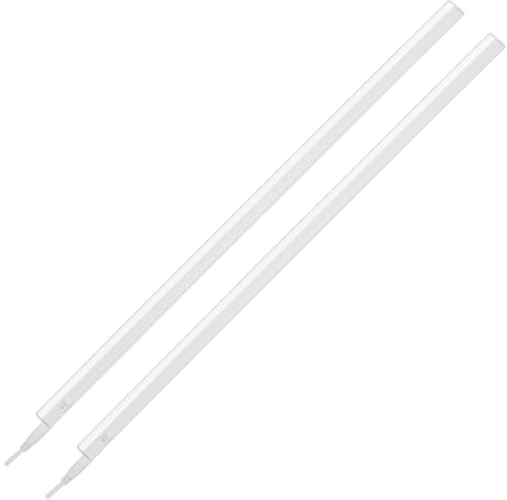 BRILONER - Lot de 2 lumières de cuisine sous meuble, lumière blanche neutre, eclairage led cuisine sous meuble, lampe led, 87,3 x 2,2 x 3 cm, blanc