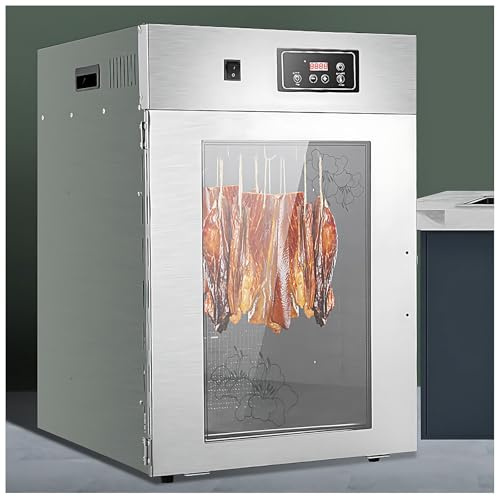 800w Séchoir Alimentaire Commercial Rotatif, 360° Viande Rotatif Avec Minuterie Numérique 24 Heures, température réglable de 30 à 90 °C, Pour Saucisses, Canard, Poisson, Bœuf