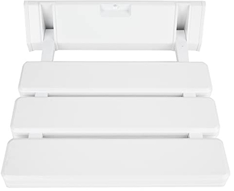 Generic Drop Leaf Duschsits Vikbar Väggmonterad Badrumsbänk med Minimalismstil för Användning i Hembasturum, Kvalitets-ABS och Aluminiumlegeringsmaterial