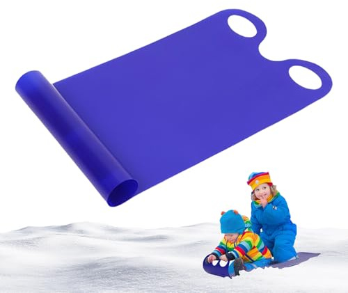 Bezijhr Flexibler Schneeschlitten Für Kinder, 92x42cm Rollschlitten Schneeschlitten, Rollender Winter-, Leichter Aufrollbarer Schneeschlittens Für Kid Zum Porutschen & Schlittenfahren