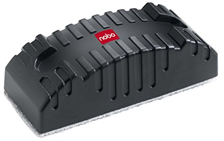 Nobo Whiteboard-Tafelwischer, Ideal für Dry Wipe Oberflächen, Schwarz, 34533421