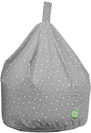 BeanLazy Cotton Grey Stars Bean Bag Child Size