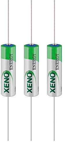 XENO Lot de 3 Piles à Connecteur Axial AA (Mignon)/CR14505/XL-060F/AX 2400 mAh Lithium 3,6V