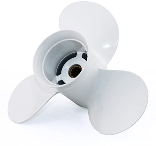 Captain Propeller 9 7/8 x 10 1/2 passend für Yamaha Außenbordmotor 20 PS 25 PS 30 PS F25 10 Zähne Spline 664-45945-00-EL