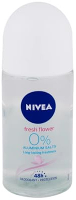 NIVEA Fresh Flower 48 H Déodorant 0% sel d'aluminium roll-on pour femme 50 ml