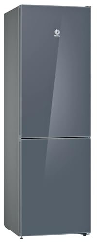 Balay Frigorífico, Libre Instalación, 60 cm de ancho, Serie Cristal, NoFrost, Cajón ExtraFresh, Gris, 3KFD565AI