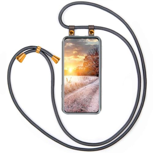 moex Custodia per cellulare compatibile con Xiaomi 12Xiaomi 12X con cinturino regolabile in lunghezza, custodia per cellulare a tracolla, custodia in silicone trasparente con cordoncino rimovibile