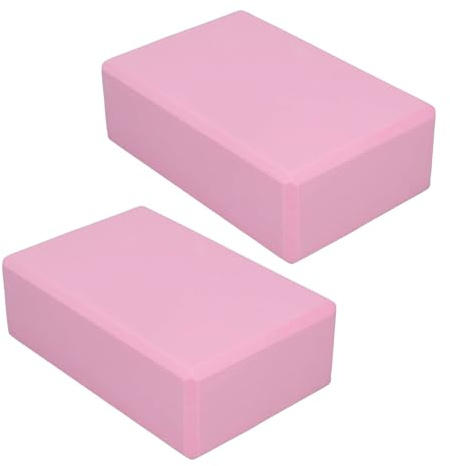 Pink Yoga Block, Foam 2 Pack Foam Travel Yoga Pilates Blocks Stabilit?t rutschfeste Bl?cke f¨¹r Meditation Pilates YogaOther Postpartum CareSonstige postnatale Pflege