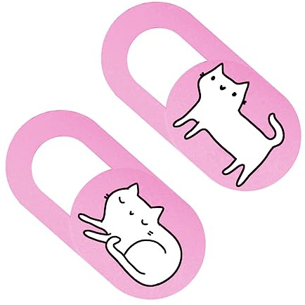 Veemoon 2 Pièces Cache Caméra Confidentialité Webcam Couverture Caméra Bouclier Couverture Confidentialité Lentille Couverture Noir Webcam Couverture Ordinateur Caméra Ordinateur Portable