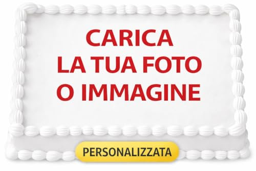 Cialda per Torta Personalizzata Rettangolare Orizzontale | Con Foto e/o Immagine, Decorazione Alimentare, Per Dolci e Torte