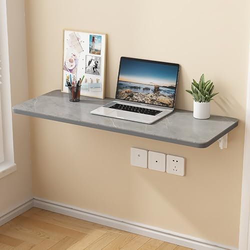 BAYTEWJX Tavolo A Ribalta Da Parete Legno Tavolo A Muro Invisibile Multifunzione Tavolo Da Lavoro Pieghevole Risparmiare Spazio Tavolo Ribaltabile Sospeso Per Camera Da Letto Cucina Ufficio.