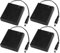 LANAFAY 4pcs 4 AA Battery Holder Case with 2.1mm x 5.5mm DC Plug and On/Off Switch for LED Strips CCTV Arduino DIY Motors Solenoids, 6V Power Pack, Plastic Open Battery Storage Box