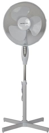 A2Z Ventilateur sur pied 16 pouces 3 vitesses grand angle oscillant - Pedestal Fans PF11627 White