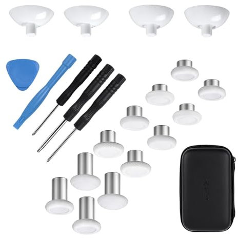 Thumb Stick Grip Replacement Thumb Grip with Joystick Analog Priming Tool Driver for Thumb Stick Game Controller