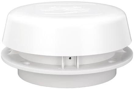 Ventilador de techo, ventilación de aire, tapa de ventilación redonda tipo hongo con malla for autocaravanas y yates, apto for autocaravanas, furgonetas camper, autocaravanas, yates, baños y cocinas.