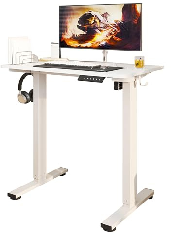Worktrainer MiniDesk Weiß | Höhenverstellbarer Schreibtisch 73–118 cm