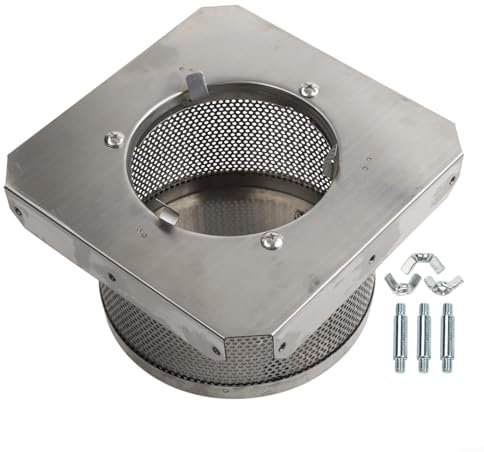 Ersatz-Emitter-Bildschirm und Sockel aus Edelstahl für Pyramide für Terrassenheizungen, optimiertes Design für Wärmespeicherung (10 cm)