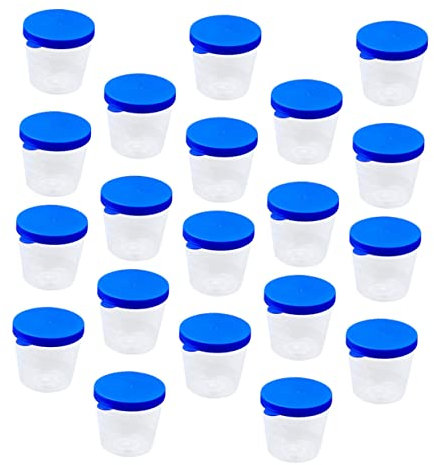 MAGICLULU Contenedor Para Muestra De 40 Ml Tapa, De Muestra Sellado, Paquete De 100 Unidades, Resistente a Ácidos, Para Laboratorio y Análisis De