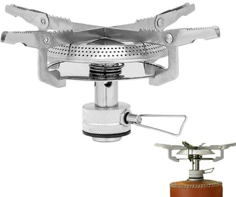 Fornello Portatile - Fornello A Bombola Da Trekking | Attrezzatura Cucina Pieghevole Per Escursionismo, Viaggi Outdoor, Montagna, Picnic E Cucina All’aperto