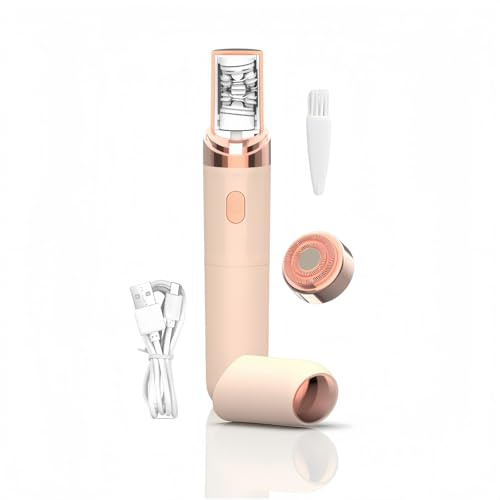 Veliss Epilatore Viso - Veliss Epil Pro, 4 Settimane Lisci, Ricaricabile USB, Wet/Dry (Rosa)