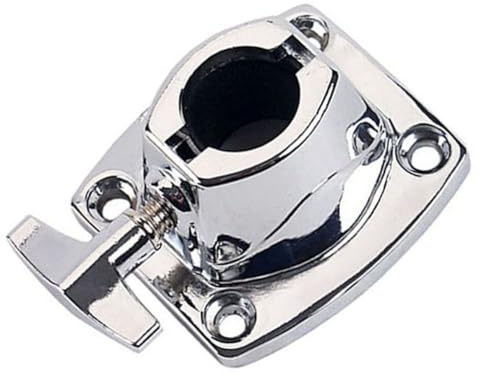 Gatuida Abrazadera de Montaje para Drum Kit, Accesorio Metálico Ligero y Fácil de Transportar, Pieza de Repuesto para Instrumentos de Percusión en Color Plata