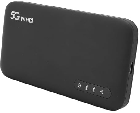 Ejoyous 5G WiFi 6 Portable WLAN Hotspot Router Móvil de hasta 2.77 Gbps Descarga con Batería de 6100 MAh y Protección IP67 para Viajes y en Casa