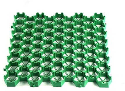 Tapis de sol en gravier haute performance pour allées, terrasses et pentes - 4 grilles = 1 m² (vert) (5 cm, 16 pièces) - Solution durable de renforcement du sol