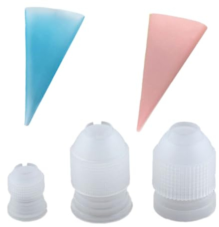 LABRIMP Kit de Decoración de Pasteles 5 Mangas Pasteleras de Silicona, Herramienta para Glaseado y Crema, Set para Repostería Casera y Profesional, Suministros para Decorar Cupcakes