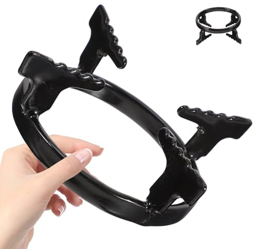 HOOWIFFY Support pour Cuisinière à Gaz en Fer, Anti-dérapant et Stable, Adapté aux Cafetières Expresso et Moka, Grille Résistante pour Brûleur de Gaz, Accessoire la Cuisine Maison,
