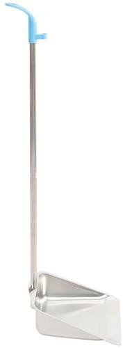 MAGICLULU Pelle à Poussière Inoxydable Manche Long Détachable, Acier Inox et Plastique, Design Simple et Délicat, Nettoyage Maison sans Se Pencher Style Aléatoire