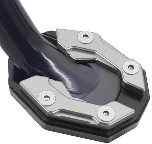 Motorcykelstödplatta - Halkfri Förlängningsfot I Aluminiumlegering | Sidostödsförlängningsplatta Med Antisladddesign, Stöd För Enkel Installation, Parkering | Motorcykel Pad Touring R