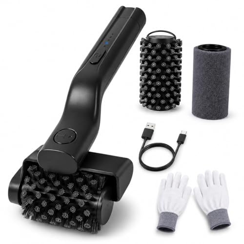 Brosse Électrique pour Barbecue sans Fil- 2 Vitesses - Angle Réglable 180° - Brosse Rotative 360° avec Pare-Éclaboussures - Nettoyeur de Grilles en Acier Inoxydable