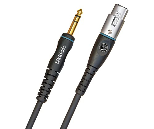 Planet Waves 10 fot anpassad serie 1/4 tum XLR balanserad mikrofonkabel 10 Feet