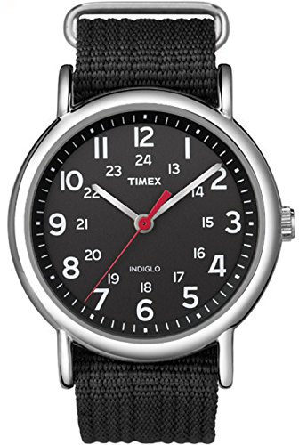 Timex Weekender Black dial with Black Strap Watch - T2N647PF
