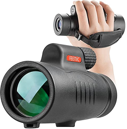 Télescope monoculaire Haute Puissance 8 x 42 monoculaire Compact étanche antibuée Antichoc avec dragonne pour Adultes Enfants Observation des Oiseaux Chasse Camping randonnée Voyage Vie Sauvage