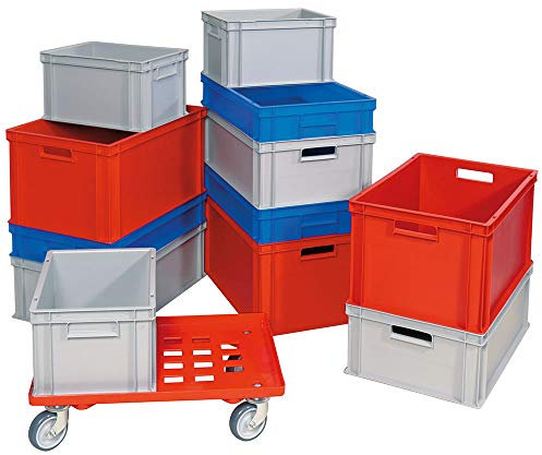 BRB 12er SPAR-Set Euro-Behälter PLUS Transportroller, 600x400 und 400x300 mm in 4 Größen