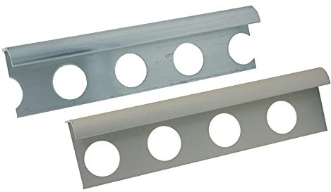 Profil Jolly pour carrelage 10 mm 250 brillant - 1031126 - En aluminium avec bords arrondis. Largeur : 27.