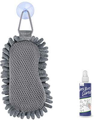 LOUKIN Shag trocken abwischbarer Radiergummi, Glasplatten-Radierer, für Klassenzimmer, Zuhause und Büro (1 kostenlose 100ml Whiteboard-Reiniger im Lieferumfang enthalten)