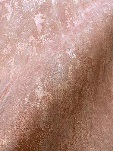 NEWROOM Tapete Putz Beton Rosa Vliestapete rose Vlies moderne Mustertapete Tapete Struktur Premium Industrial inkl. Tapezier Ratgeber